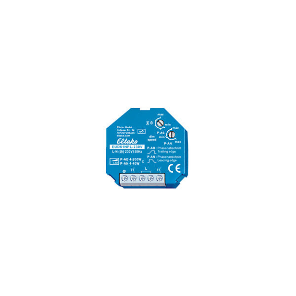 Eltako Universal-Dimmschalter Mindestlast nur 4W EUD61NPL-230V